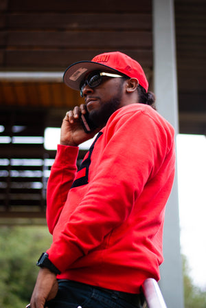 Red/black G-Series Snapback Hat