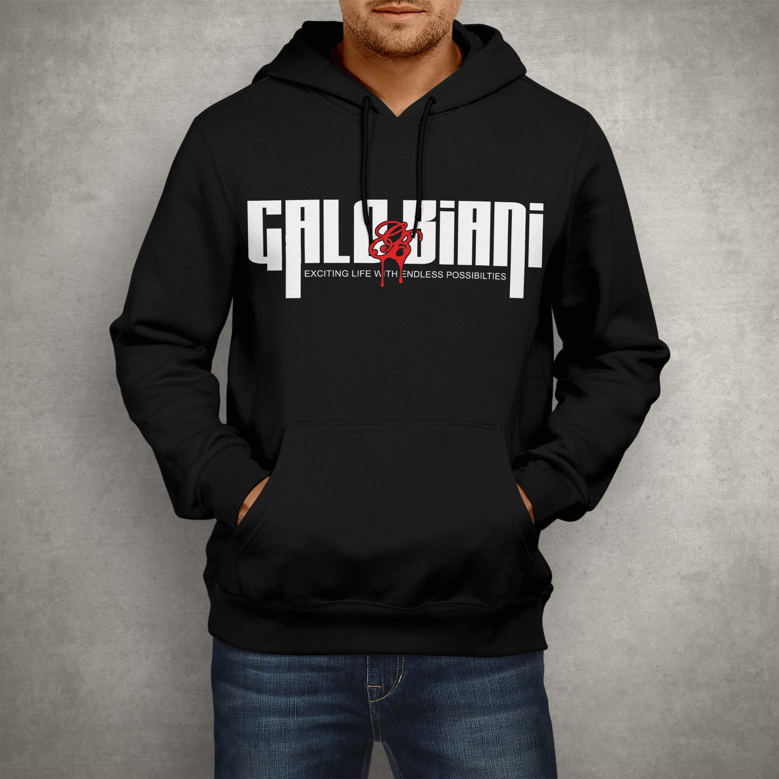 Galo Biani Drip Hoodie - Black