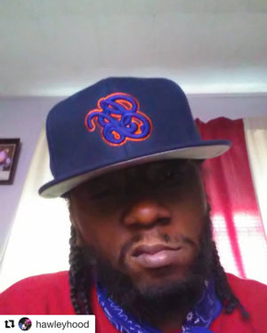 Navy Orange GB Snapback