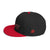 Black and Red lettering Snapbacks