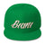 White and gold lettering Snapbacks