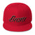Black and Red lettering Snapbacks