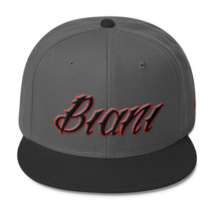 Black and Red lettering Snapbacks