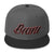 Black and Red lettering Snapbacks
