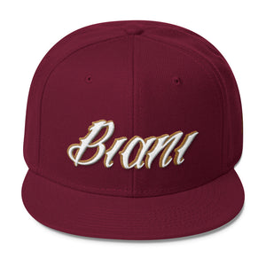 White and gold lettering Snapbacks