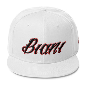 Black and Red lettering Snapbacks