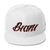 Black and Red lettering Snapbacks