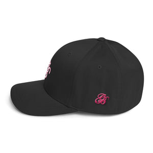 Women's white lettering with pink Cap