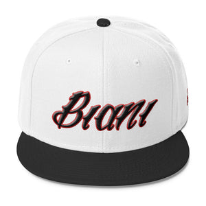 Black and Red lettering Snapbacks