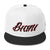 Black and Red lettering Snapbacks