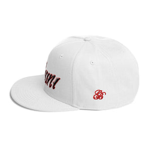Black and Red lettering Snapbacks