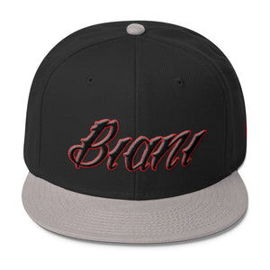 Black and Red lettering Snapbacks