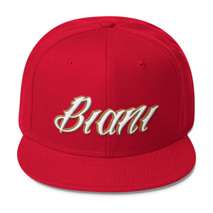 White and gold lettering Snapbacks