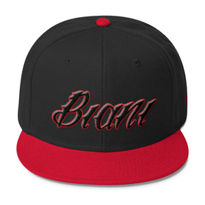 Black and Red lettering Snapbacks