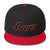 Black and Red lettering Snapbacks