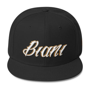 White and gold lettering Snapbacks