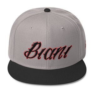 Black and Red lettering Snapbacks