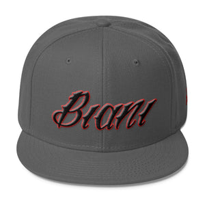 Black and Red lettering Snapbacks