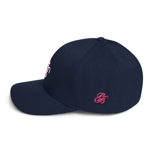 Women's white lettering with pink Cap