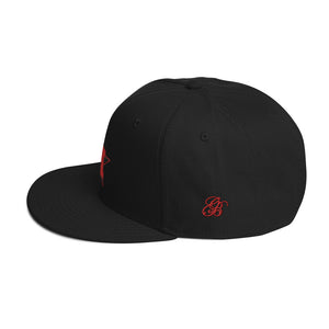 HawleyHood black n red Signature Snapback Hat