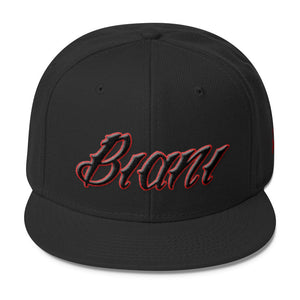 Black and Red lettering Snapbacks