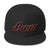 Black and Red lettering Snapbacks