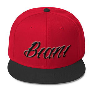 Black and Red lettering Snapbacks
