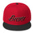 Black and Red lettering Snapbacks