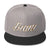 White and gold lettering Snapbacks