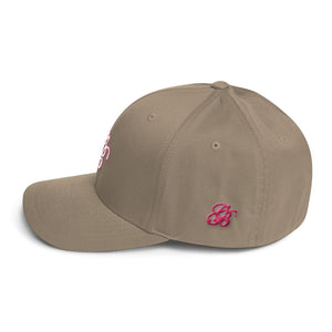Women's white lettering with pink Cap